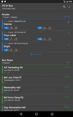 SG Dr Bus SG Bus Daily Route android App screenshot 1
